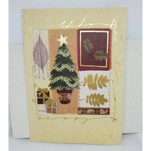 Paper Magic Group Christmas Tree Gold Leaf Signature Collection Greeting Card